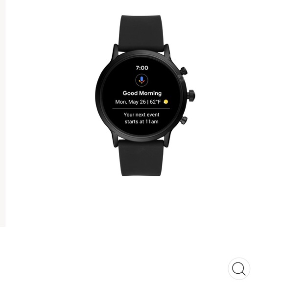 Fossil Gen 5 smart watch black with silicone strap - Picture 5 of 9